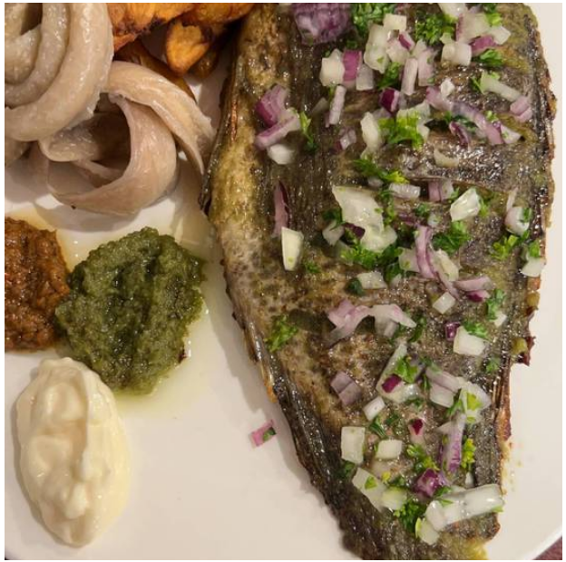 Poisson Tilapia braisé