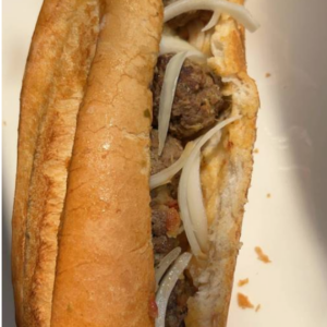 Pain sandwich (6pouces) aux boulettes de viande de boeuf