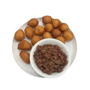 Beignets de farine (12) & Haricot frit & Bouillie