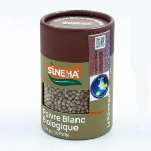 Poivre blanc de Penja SINEHA en grains (80g)