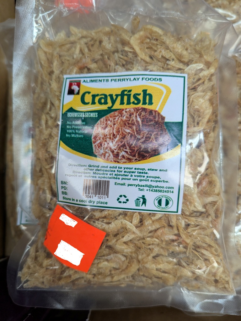 Ecrevisses séchées